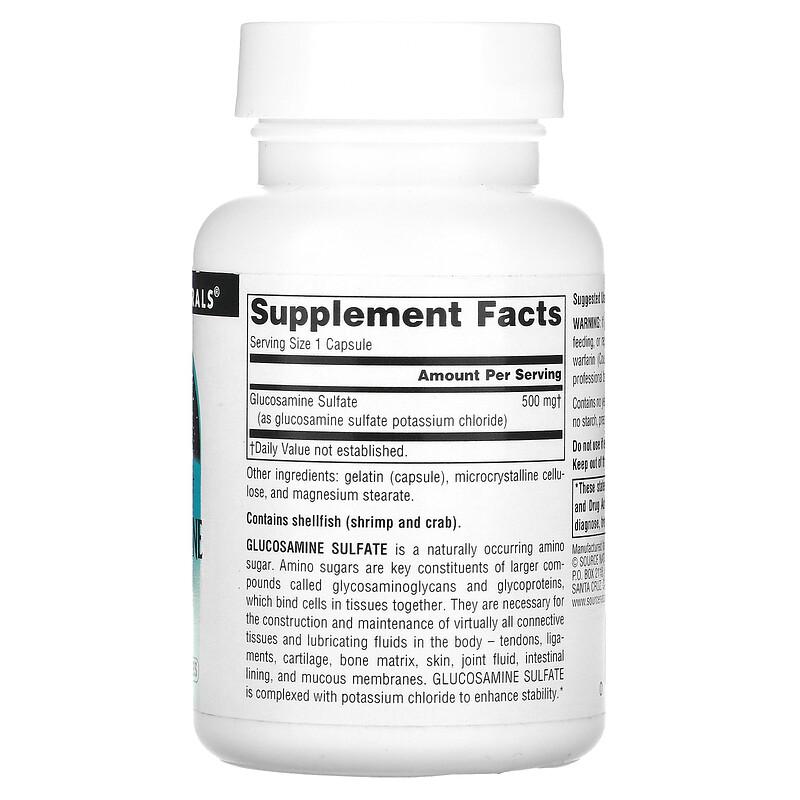 Glucosamine Sulfate, Sodium Free, 500 Mg, 60 Capsules