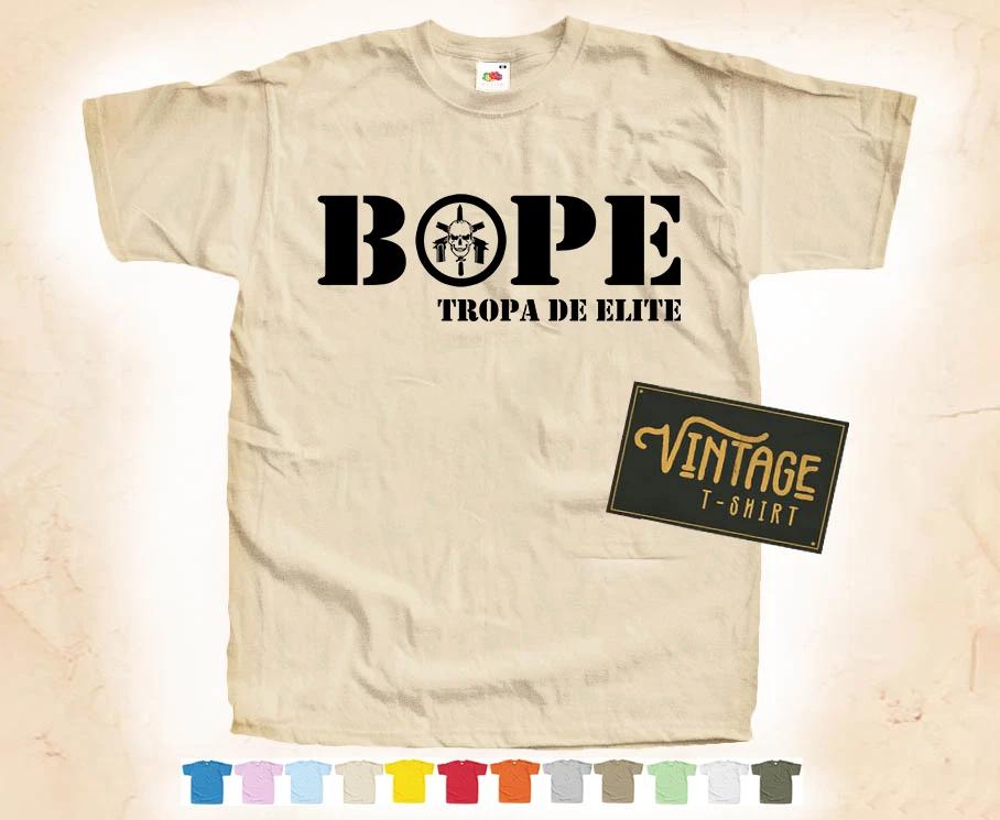 

Black Print BOPE Policiais Especiais V2 T-SHIRT Vintage Poster 12 Colors S-5XL M