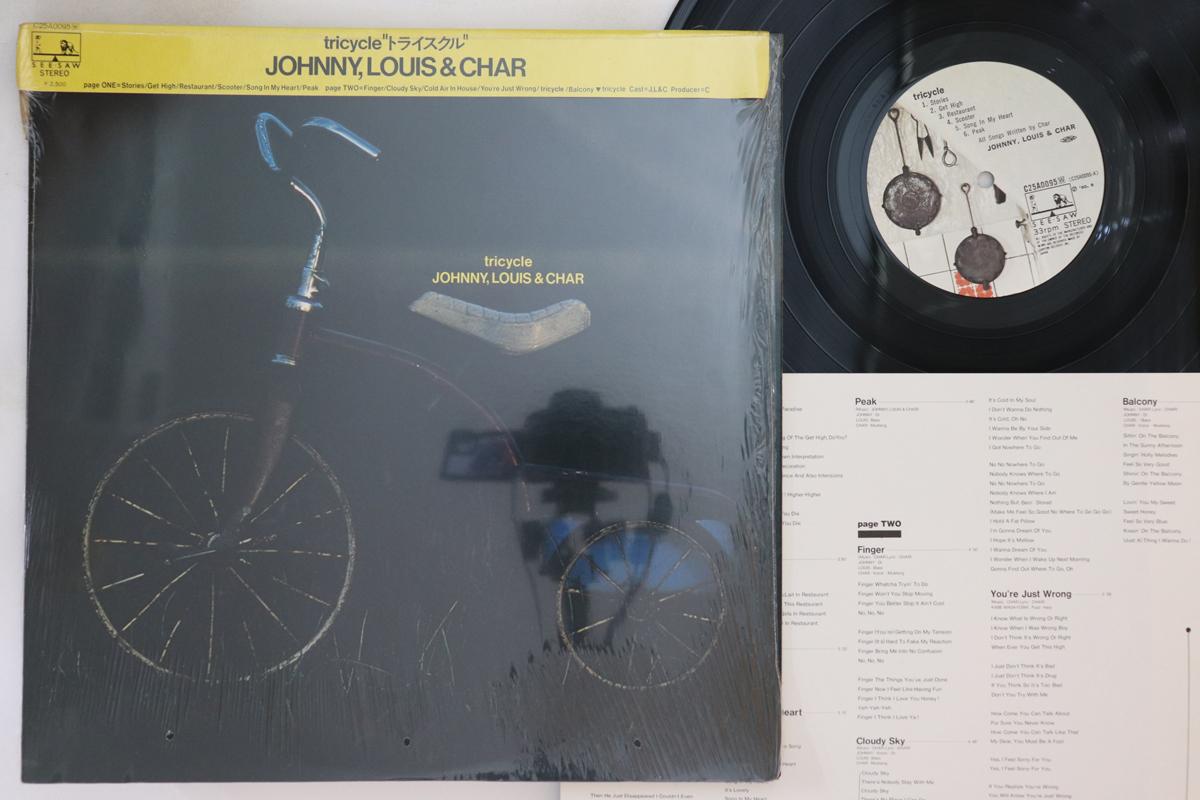

LP Record JOHNNY LOUIS & CHAR - Tricycle C25A0095 SEE SAW 1980 Japan Obi Japanese Pop/Rock Used