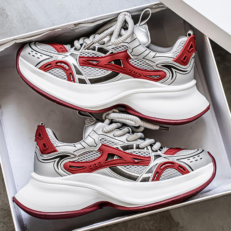 Men's Shoes Fashion Trend Thick Bottom Shoes Outdoor Anti-slip Comfortable Breathable Sneakers Casual Soft Running Shoes