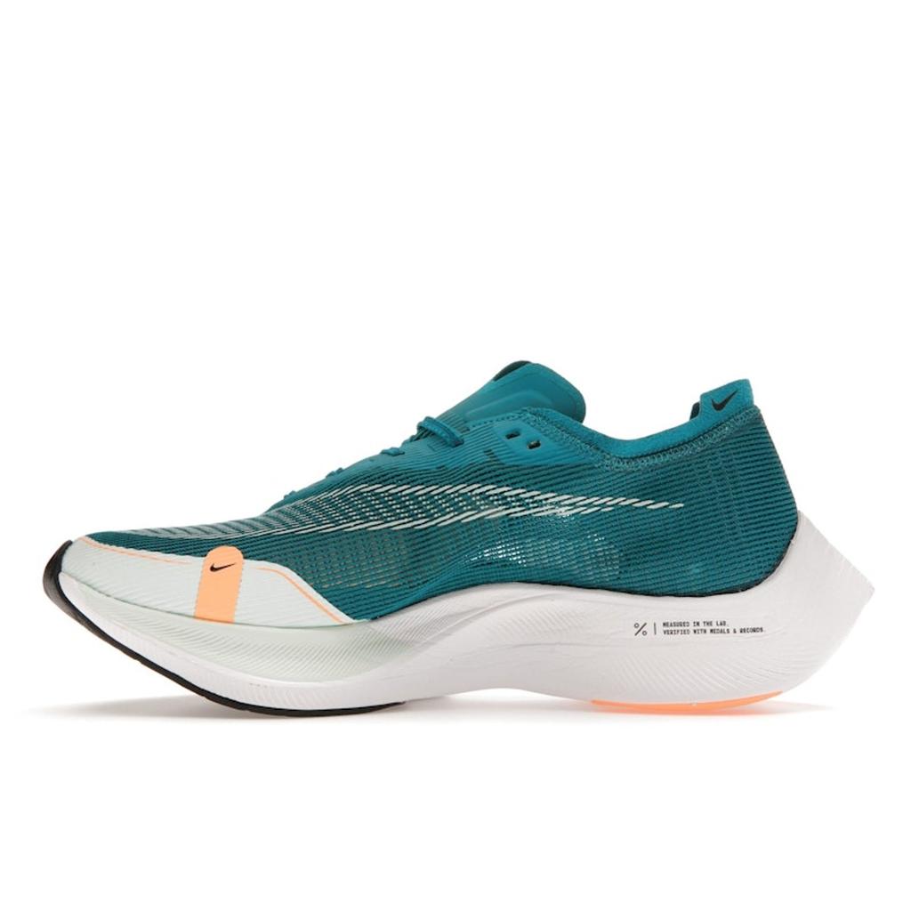 Nike ZoomX Vaporfly NEXT% 2 Bright Spruce Men Sneakers Green White Peach-Cream CU4111-301