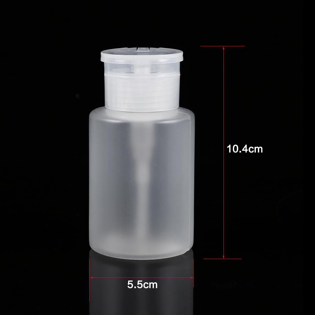 120ML Pump Dispenser Nail Art Acrylic Alcohol Liquid Cleaner Empty Remover Bottle