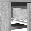Makeup Table with Drawers Gray 50 x 41 x 140 cm Engineered Wood