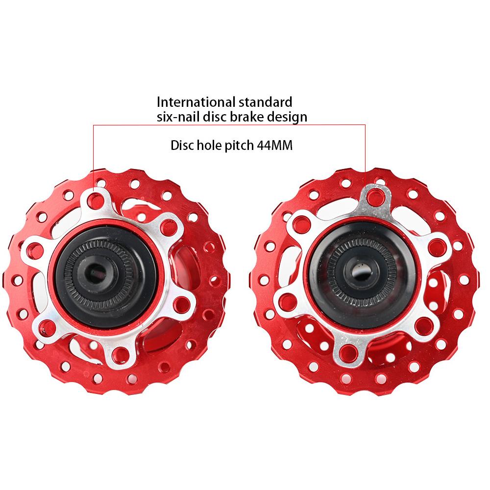 1 Pair MTB Bike Hub Front Rear HG 8-11 Speed 4 Claws 36 Holes Disc Brake Hubs with Quick Release