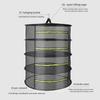 Foldable Ventilated Mesh Organiser With Hanging Hook Rustproof Nylon Designs Rack For Camping Home Storage Solution