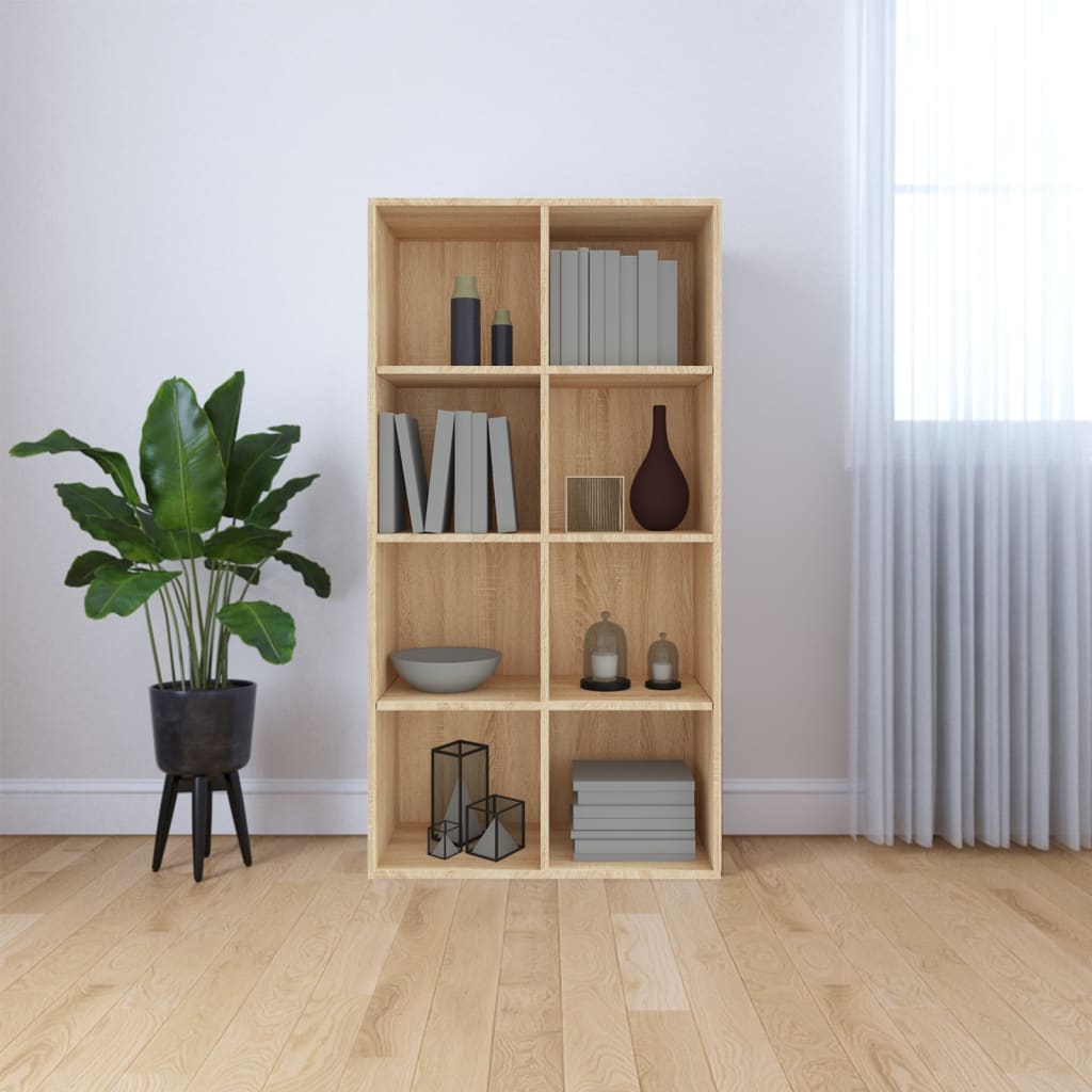 Stehendes Bücherregal/Sideboard, offenes Ausstellungs-Bücherregal für das Wohnzimmer, Aufbewahrungs-Sideboard für den Eingangsbereich, 66×30×130 cm