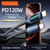 120W Dual-Typ-C-Schnellladekabel mit Digitalanzeige für Apple, Huawei, Vivo und Oppo