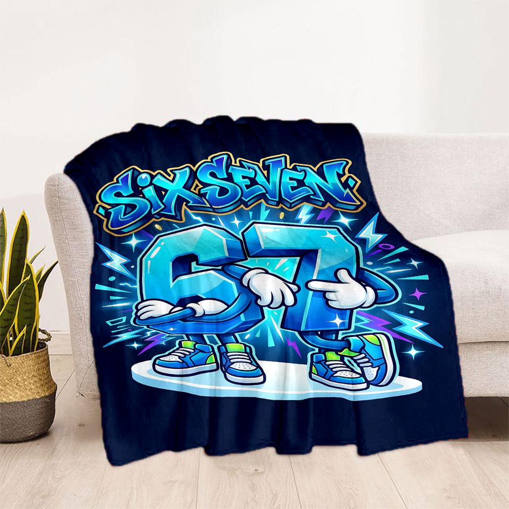 Sixty-seven Blanket,Suitable for sofas, offices, travel, living rooms, Gifts to relatives and friends, Blanket,Suitable for all seasons.