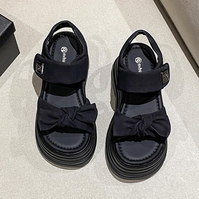 Fashion Women 2025 Leisure Chunky Platform Sandals Peep Toe High Heels Gladiator Goth Slippers Woman 8CM Heels Trendy Summer Beach Shoes