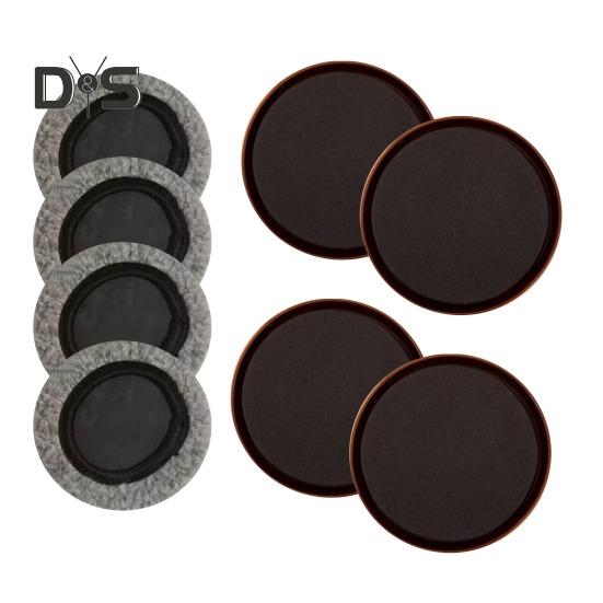 4Pcs Round Furniture Slider Carpet Hardwood Floor Furniture Mover Reusable Heavy Duty Furniture Sofa Bed Table Desk Floor Protector Moving Pad