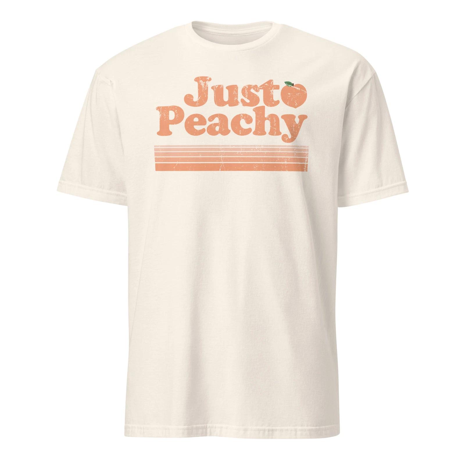 Рубашка  Just Peachy  Ретро Персики Джорджии Летний Фруктовый Футболка Размеры S-3XL Подарочная Футболка S