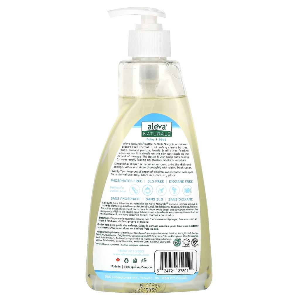 Baby, Bottle & Dish Soap, Unscented, 500Ml (16.9Fl Oz)