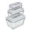 Vacuum Sealing Containers - ZWILLING - Set of 3 - Glass - Rectangular - Resistant from -20°C To +180°C