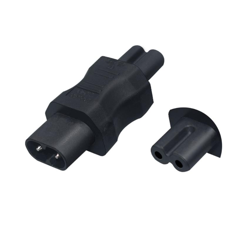 

Portable Male to Female C7 to C8 Adapter C8 to C13/C8 to C15/C8 to C5 Power Cable Adapter Transfer Plugs ABS-material