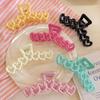 New Colorful Dopamine Love Heart Hair Claw Clip Creamy Color Shark Clip Heart Ponytail Hairpin Sweet Headwear Hair Accessories