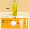90mm Mouth Commercial PP Injection Cups  Disposable Milk Tea Cups with Lids Thickened High Transparent Plastic Drink CupsLarge Caliber Straws