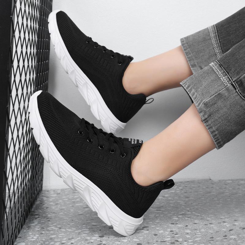 Flyvende Vevd Overdel Farge Matching Lette Fritidssko