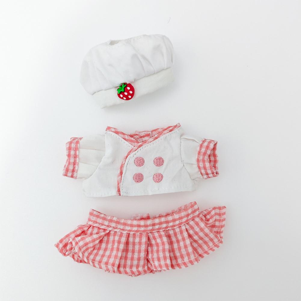 Miniature Colorful Heart Dress Set for 17cm Labubu Dolls Cute DIY Doll Clothes Fashion Accessories Lovely Outfit Gifts for Girls Friends