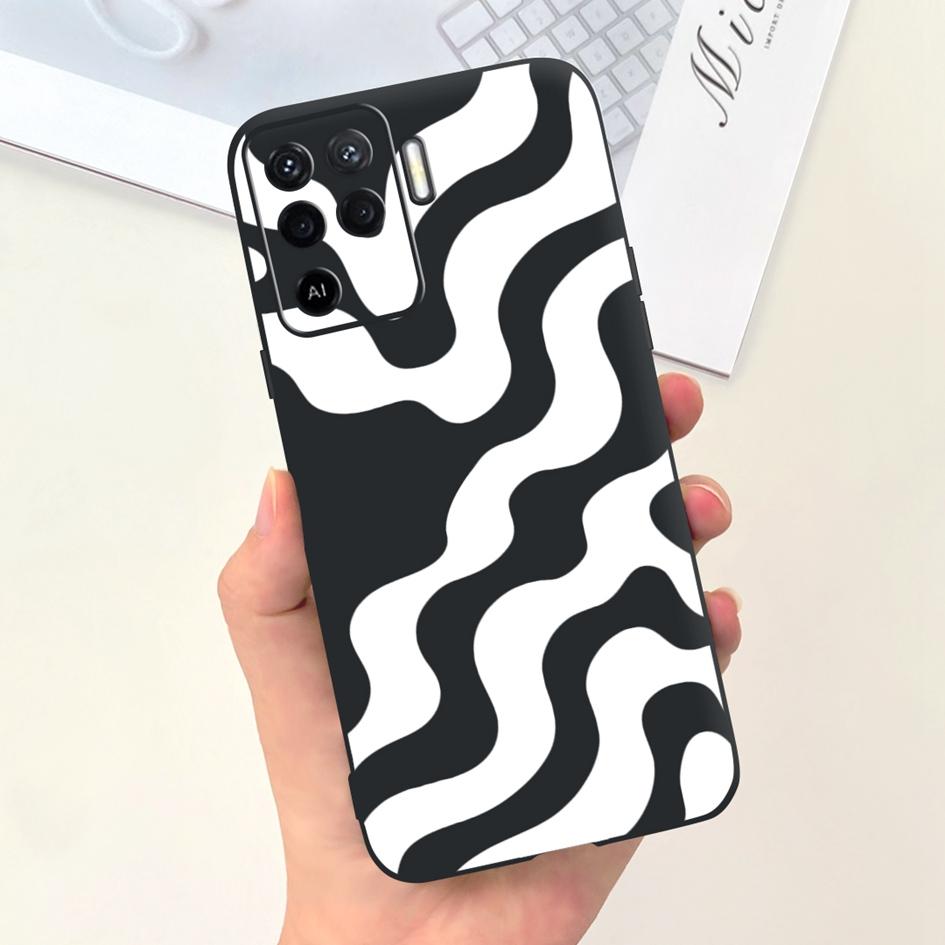 For OPPO Reno 5 Lite Case CPH2205 Popular Flower Soft Silicone Back Cover For OPPO A94 5G CPH2211 A 94 Reno 5Z Reno5 Lite Bumper