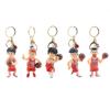 Slam Dunk Keychain Set of Slam Rukawa Mitsui Miyagi Akagi Sakuragi Keychain Bag Mobile Car Costume Moe Gift [Denyeet] 5, Dunk, Kaede, Hisashi, Ryota,