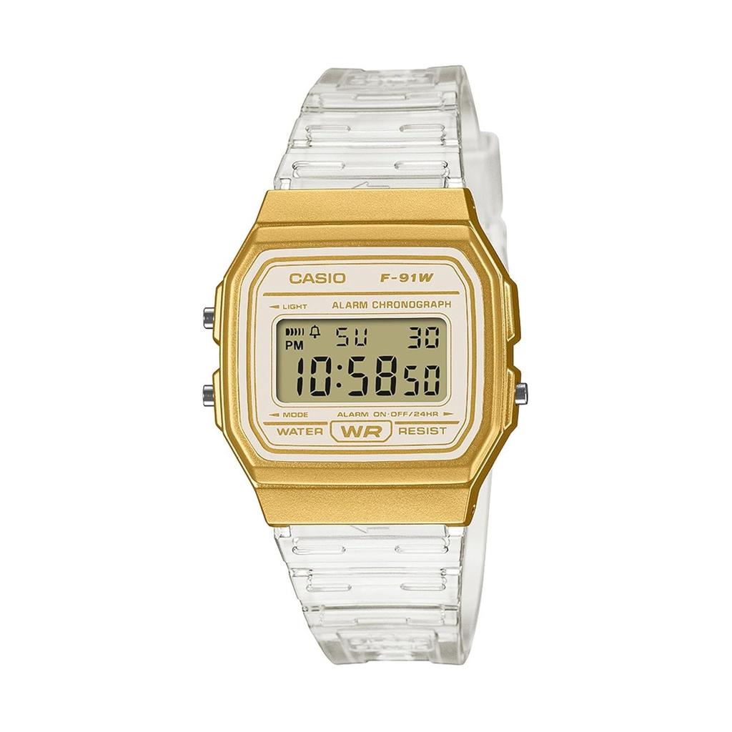Casio Armbanduhr Collection F-91WS-7A2JF Unisex Gold