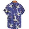 Men Retro Shirt Leisure Printed Cotton Floral Casual Dress Oversized Hawaiian Imported Clothing Arrivals Hipster