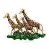 Elegant Alloy Giraffe Brooch With Dripping Oil Finish For Fashionable Outfits And Accessories