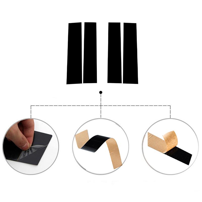 4 Pièces Accessoires de Colonne BC de Voiture Pour Ram 1500 TRX 4 Portes Crew Cab 2019-2023 Noir Brillant Garniture de Montants de Colonne de Fenêtre de Porte Styling