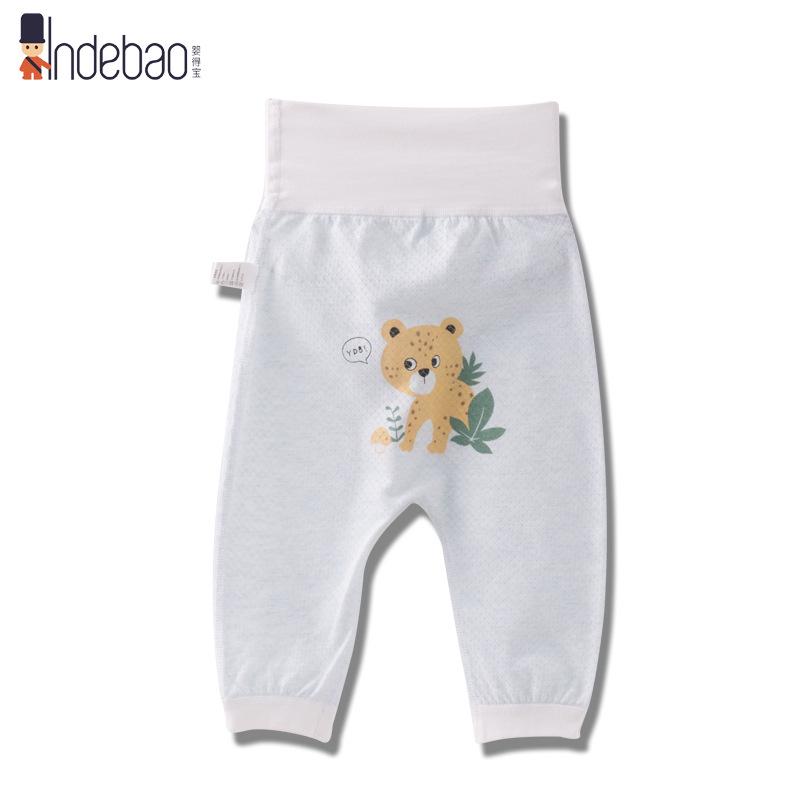 

Детские штаны с рисунком и высокой талией: Летняя тонкая, антимоскитная, универсальная пижама для мальчиков и девочек 80 cm синий