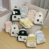 Japanese New High-value, Fresh and Sweet, Cute Cat Broken Store Backpack, Lightweight Spring Outing Backpack for Junior High School Students