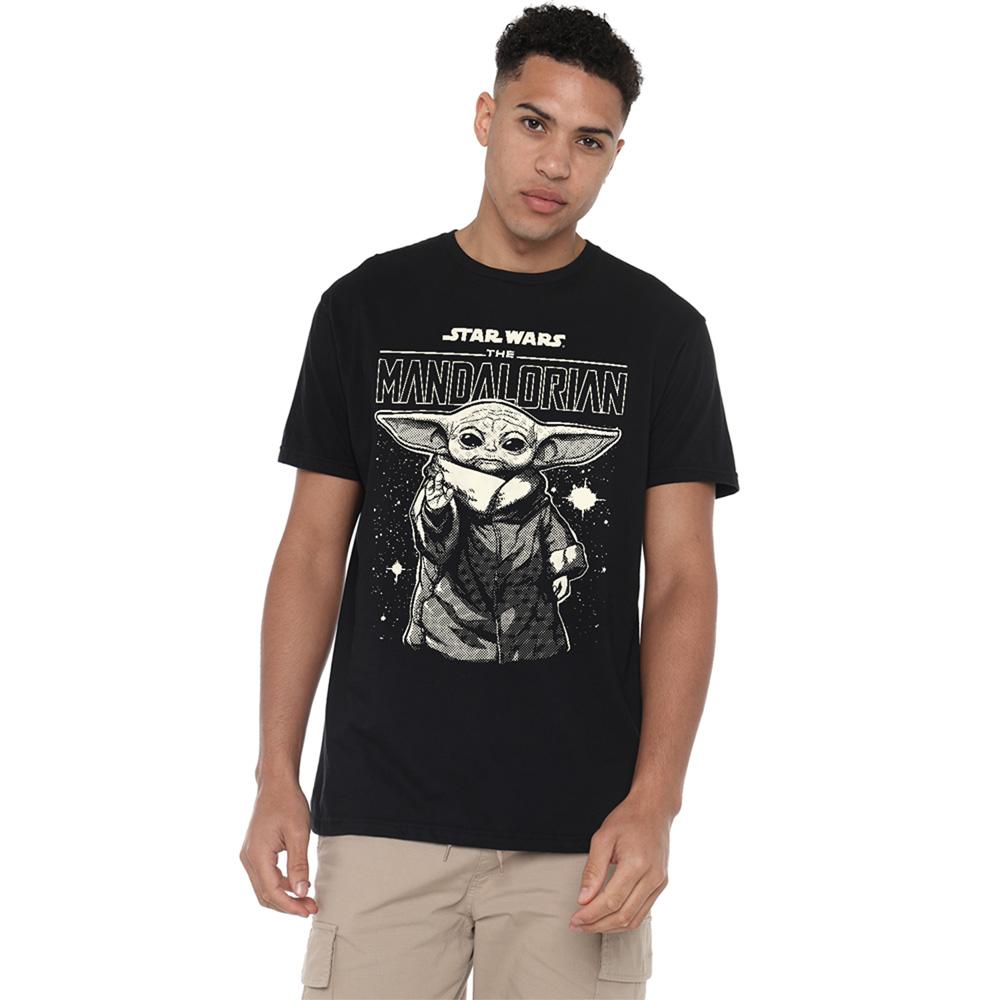 Star Wars The Mandalorian Unisex Erwachsenen Grogu In den Sternen Langarm-T-Shirt