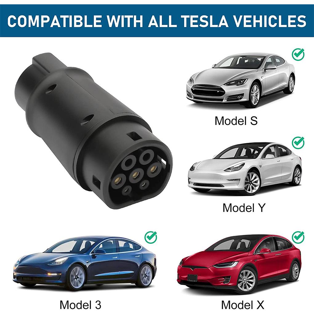 32A Charger Adapter Type 1 To Type 2 IEC62196-2 Electric for SAEJ1772 EV Charger Adapter Electric Vehicle Charging Connector