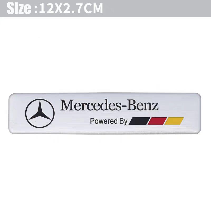 Mercedes Benz Series Aluminum Badge Car Body Stickers Decals For Mercedes Benz AMG W203 W206 W220 W205 W211 W212 W201 W168 W108 OS5