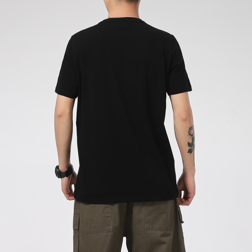 Puma Casual Sports Fitness Training Running Print Short Sleeve T-Shirt Men Tops Black 532279-01