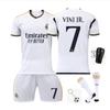 Real Madrid Vinicius Dětský fotbalový dres, Bílý, Polyesterový pro mládež