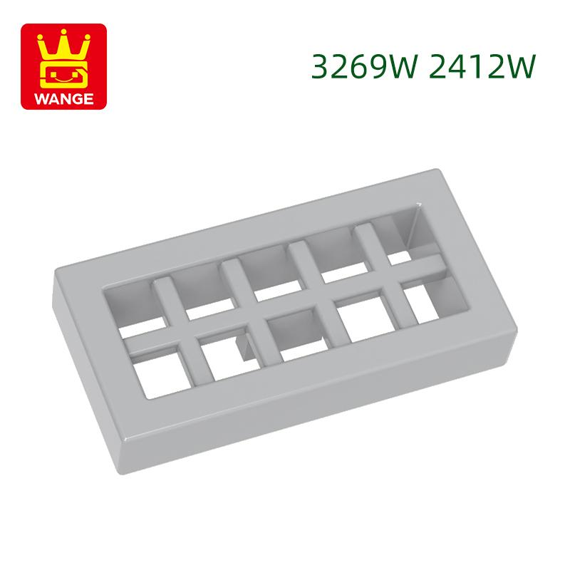 Non-Toxic 452Pcs/Lot3069W/2412W 1X2 Tile 2Holesbehindthegrid Buildingblock Moc Color Accessories Compatible With Brick Diy Kid'S Toys