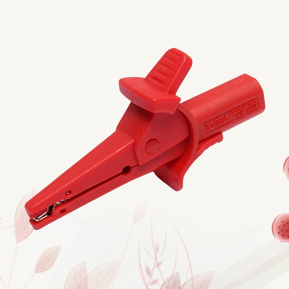 Battery Test Clip Alligator Clip Insulated 4Mm Banana Plug Clamp Multimeter Probe for Electrical Testing Solar Panel Car Battery