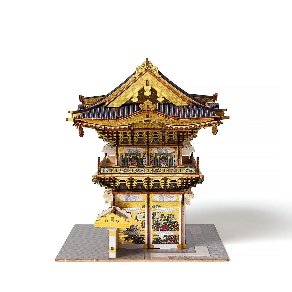 Nikko Toshogu Mabedi Yomeimon Kapısı Renkli Versiyon Ahşap 3D Puzzle Kendin Yap El Sanatları Kiti Çocuklar ve Yetişkinler İçin Erkek ve Kız Çocukları İçin Eğitici Oyuncak 3D Sanat Eseri Olarak da