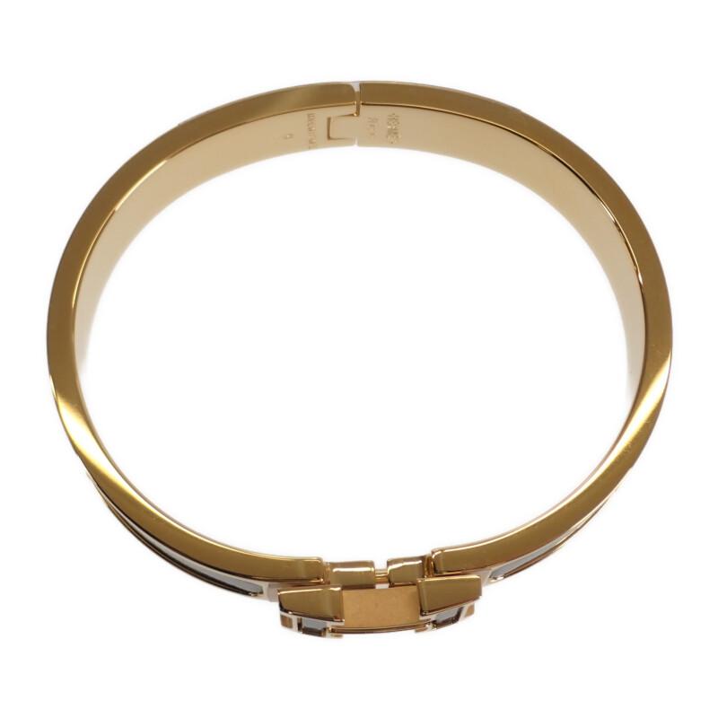 HERMES H700015F_G1PM Bracelet Noir Dore Gold Plated Women