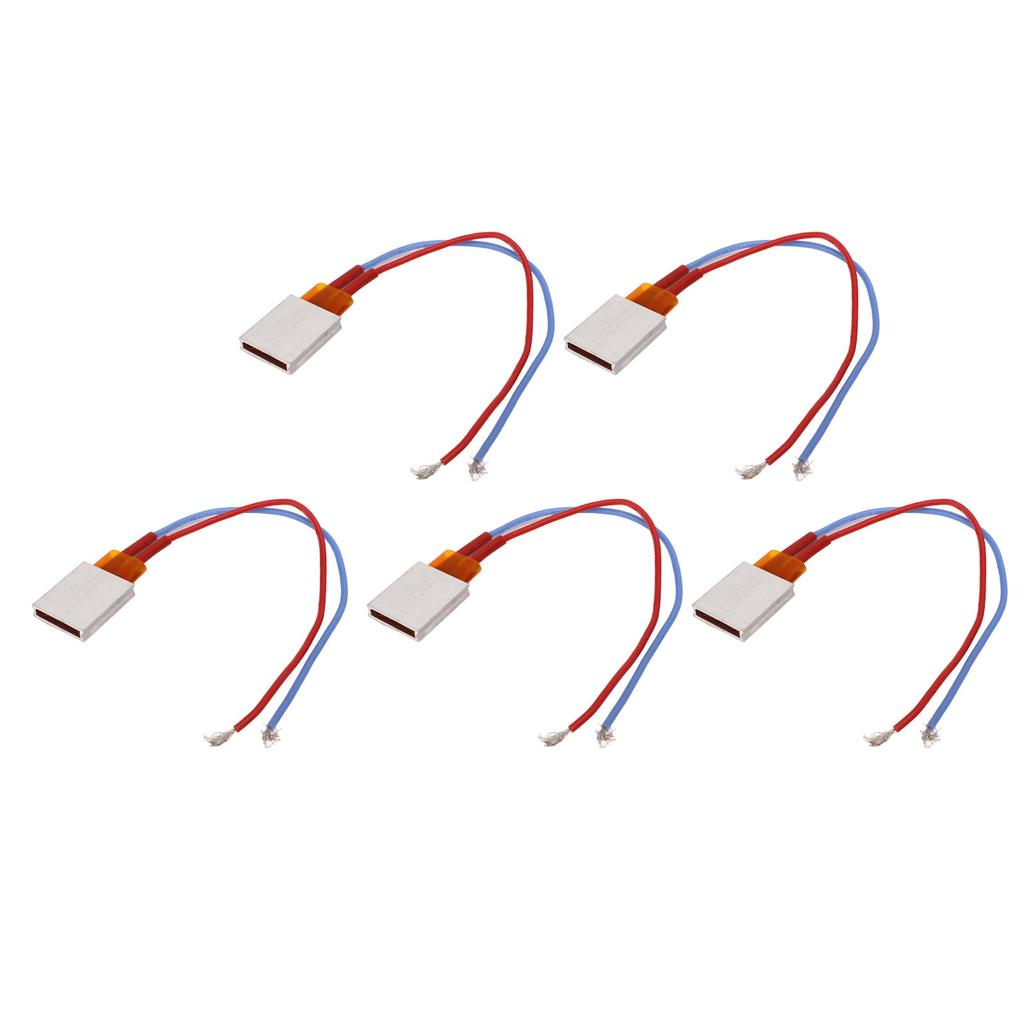 5 st PTC Värmeplatta Konstant Temperatur Snabb Uppvärmning Hög Säkerhet 25x21x5mm 200 celsius Termostatvärmare för