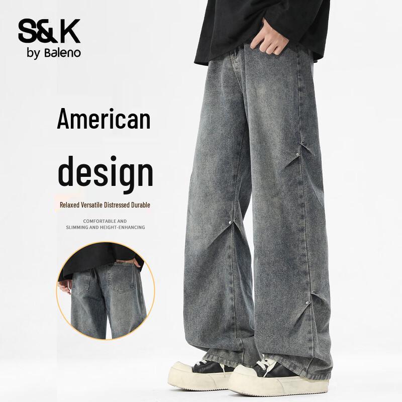 Baleno S&K Men s American Trend Straight Leg Jeans 3XL