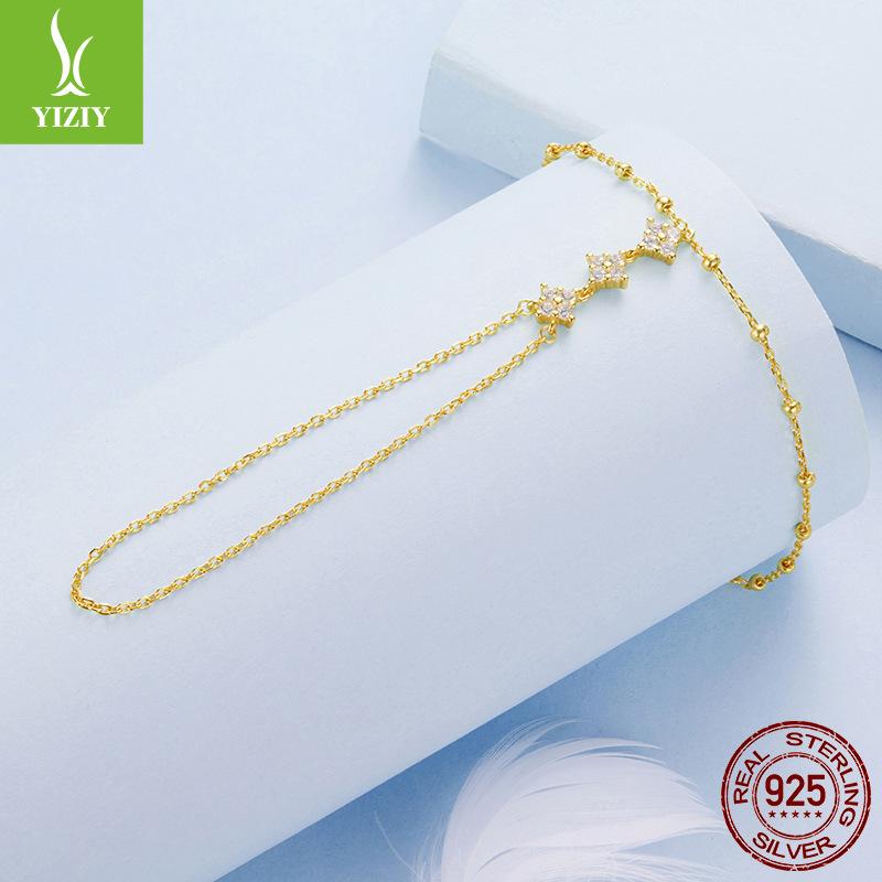 Grenzüberschreitendes 925er Sterlingsilber Armband Ring Integrierte Kette, Modisches und Elegantes High-End Armband Damen