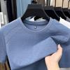 Men S Short Sleeve Crew Neck Solid Color Casual Sports T Shirt