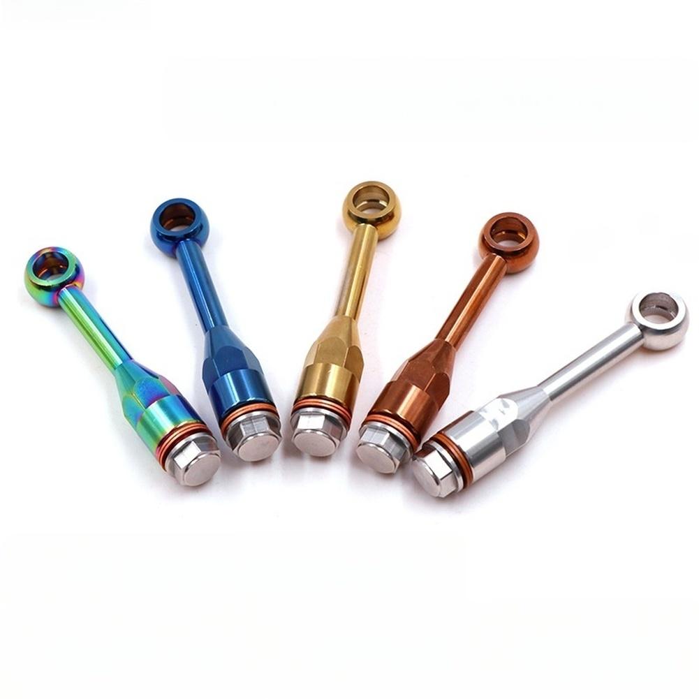 Motorcycle Brake Line Adapter Connector Stainless Steel Motorcycle Brake Hose Extension Adapter Kit For Direct Push Pump
