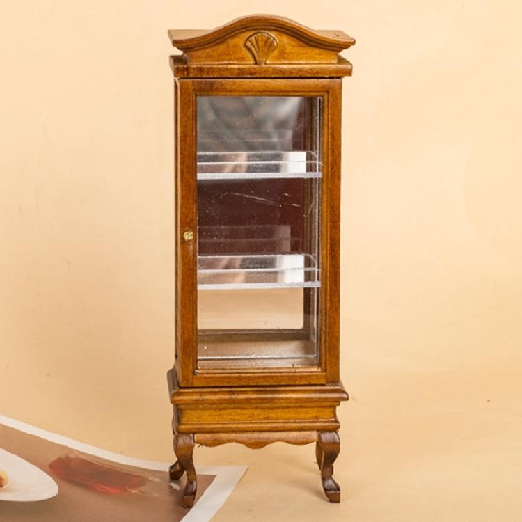 Handcrafts Miniature Cabinet 1/12 Scale Dollhouses Accessory Decorative Wine Cabinet for Craft Model Project Display