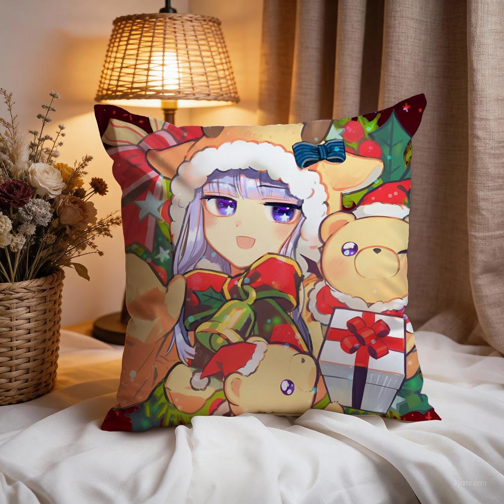 Sleepy Princess Demon Castle Cushion Cover Premium Comfort Reversible Pillow Cove -Two in One Design for Any Room & Car Interior