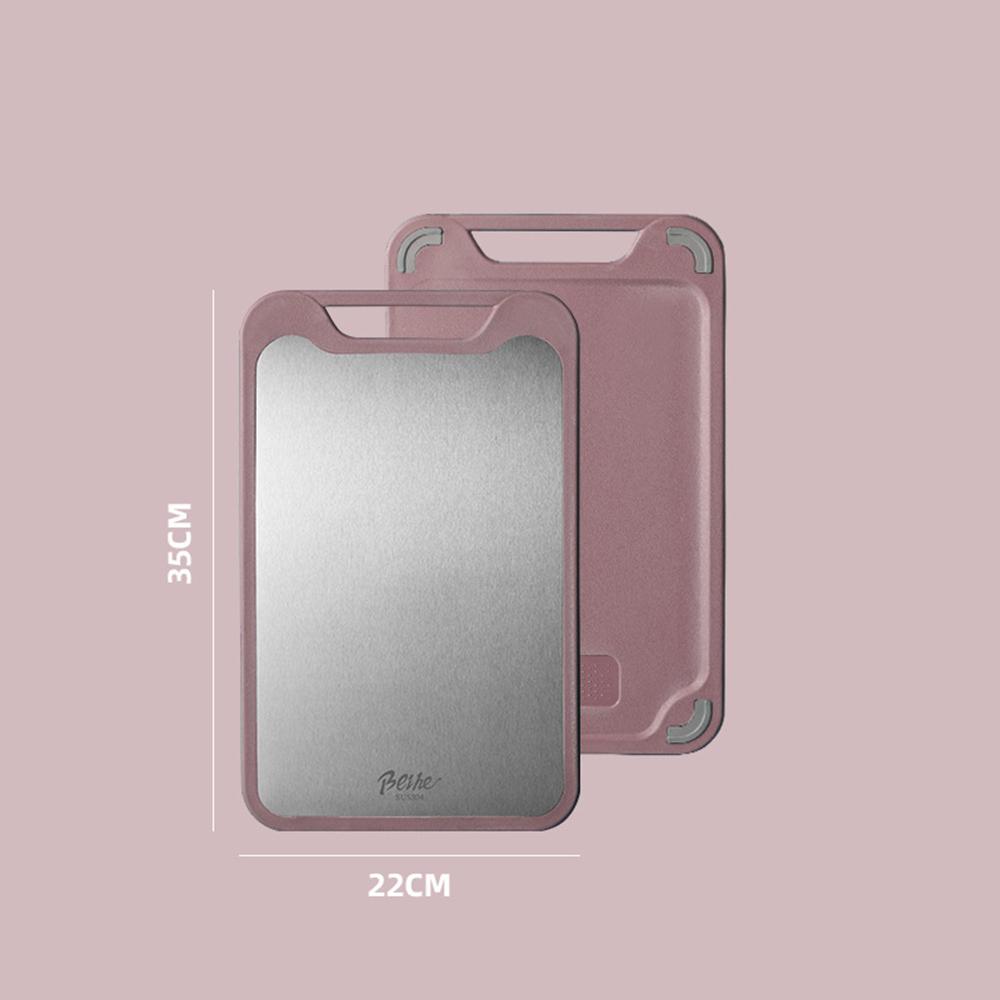 304 Stainless Steel Cutting Board Double-Sided Chopping Board Kitchen Fruit Cutting Board Kitchen Rolling Chopping Board
