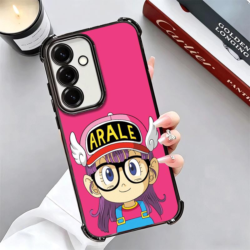 Arale S-Slump Anime Plating Phone Case For Samsung A17 A07 A37 A57 A16 A56 A15 A55 A14 A54 A13 A53 A26 A36 A25 A35 A24 A34 A23 A