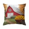 Farm Animal Barn Cushion Pillowcase Printed Polyester 45X45Cm Throw Pillowcover Decorative Sofa Cushion Pillowslip Home Decor