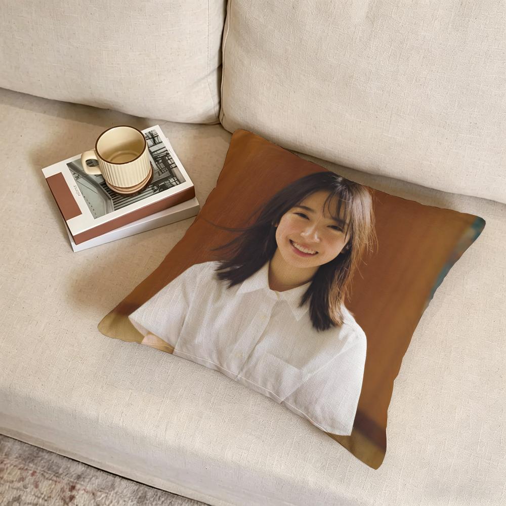 H-Hinatazaka46 Cushion Cover Fabric Soft Furnishing,Pillowcase, Cushion Cover, Sofa Pillow, Home Decoration